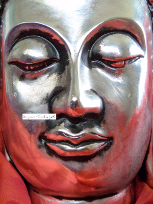 Silver and Orange Buddha-402-739